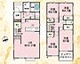 間取り：【間取り】4LDK、土地面積/133.29ｍ2、建物面積/96.67ｍ2