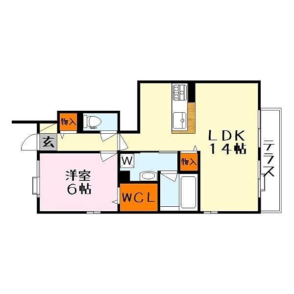 アンティム ｜滋賀県草津市青地町(賃貸アパート1LDK・1階・49.86㎡)の写真 その2