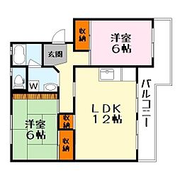 間取図画像 2LDK