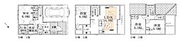 D号棟横浜市港北区新築戸建 ルーバル 床暖 陽当たり良好