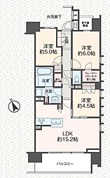 ザ・パークハウス立川テラス 3LDKの間取図画像