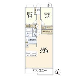 間取図画像 2LDK