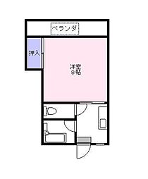 第一藤井コーポ 1Kの間取図画像