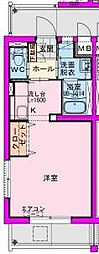 仮）江平東町マンション 3階1Kの間取り