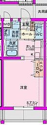 FUKUNASU 江平東 ワンルームの間取図画像