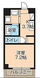 GLENVILLA・K 1Kの間取図画像