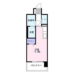 MS1 ワンルームの間取図画像