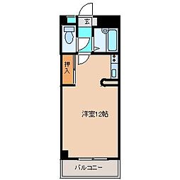 コンドミニアム肇 ワンルームの間取図画像
