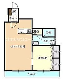 TOKIWA13BLD 1LDKの間取図画像