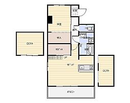 ArkPaL ワンルームの間取図画像
