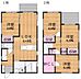 間取り：各部屋に収納スペースを備えた間取りで整理整頓がしやすい構成です。1階にはLDKと洋室2階には三つの洋室が配置されています。2階にはウォークインクローゼットもあり充実した収納環境が魅力です。