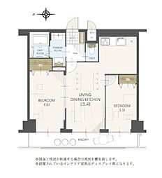 ダイアパレス長岡蔵王 2LDKの間取図画像