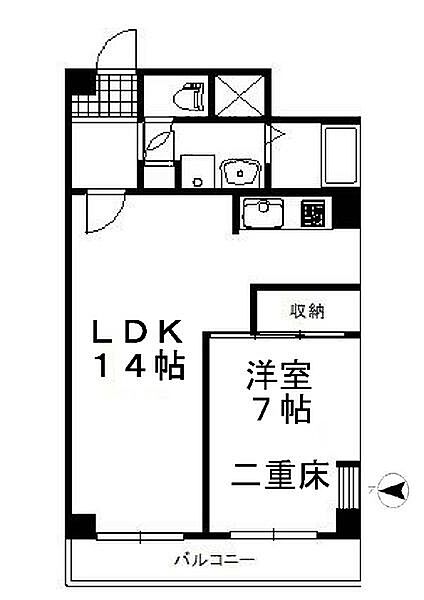 グリーンビュー第三川口 403｜埼玉県川口市川口２丁目(賃貸マンション1LDK・4階・47.00㎡)の写真 その2