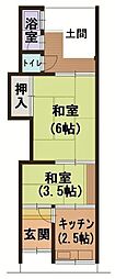 🉐敷金礼金0円！🉐守口市金田町・貸家（6戸1・向かって右端）