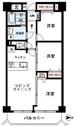 ストークマンション東陽町 3LDKの間取図画像