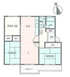 片倉台団地 17号棟 2階
