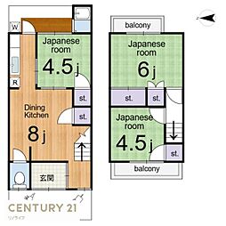 上京区西入川瀬町 テラスハウス