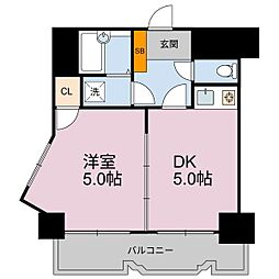 アクセス天神 2Kの間取図画像
