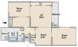 間取図画像 3LDK