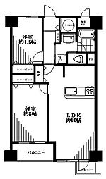 グランドメゾン田町 2LDKの間取図画像