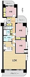 ライオンズガーデン大垣 3LDKの間取図画像