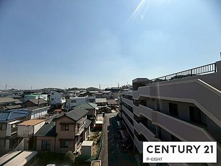 バルコニーから見える景色です!