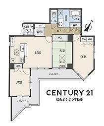 サンシティガーデンヒルズ不吹 3LDKの間取図画像