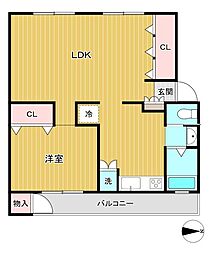 間取図画像 1LDK