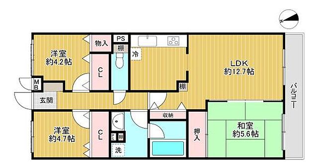 間取り センチュリー八王子ひよどり山 3階/-