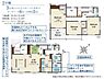 間取り：2号棟◇3ＬＤＫ◇土地面積／205.85平方メートル（62.26坪）、建物面積／107.02平方メートル（32.36坪）【豊川市立小坂井西小学校・豊川市立小坂井中学校】