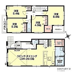 鹿児島市谷山中央2丁目新築戸建 5期-1号棟