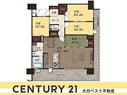 サンパーク大分駅南グラッセ 4LDKの間取図画像
