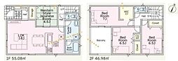 豊川市篠束町　第4　全2棟　1号棟