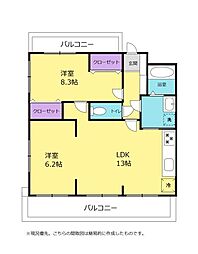 間取図画像 2LDK