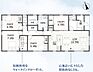 間取り：【1号棟】4LDK+ウォークインクローゼット、平屋、駐車スペース4台可能！