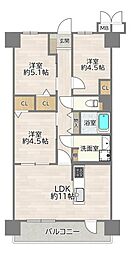 間取図画像 3LDK