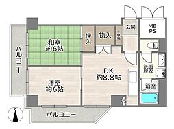 間取図画像 2DK