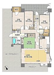 ブランズ千里桃山台 4LDKの間取図画像