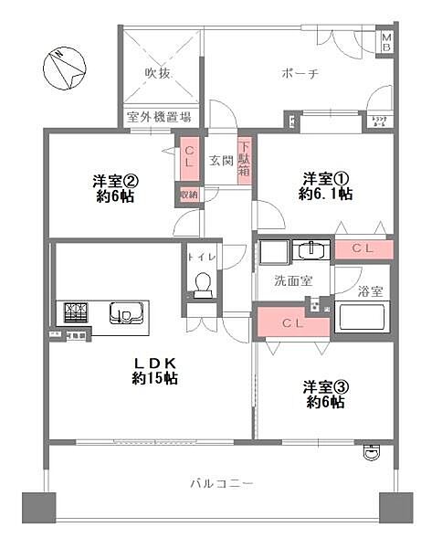 間取りを拡大表示