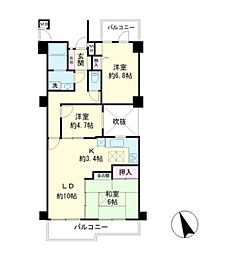 間取図画像 3LDK