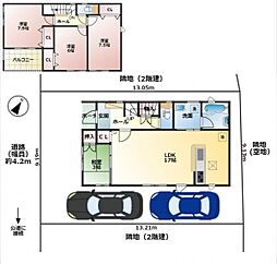 川越市笠幡　中古戸建 4LDKの間取り