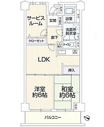 間取図画像 2SLDK