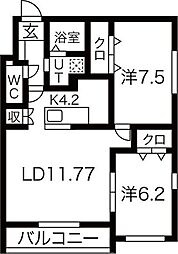 間取図画像 2LDK
