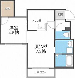 graceful 1LDKの間取図画像