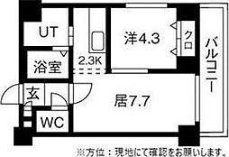 トロワメゾン 1LDKの間取図画像