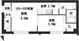 LVR 1LDKの間取図画像