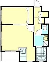 ワイズビレッジN14 1LDKの間取図画像