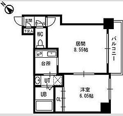 ラペズマン宮の沢 1LDKの間取図画像