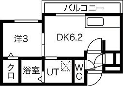 Trentuno 1DKの間取図画像