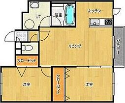 ルーチェ 2LDKの間取図画像